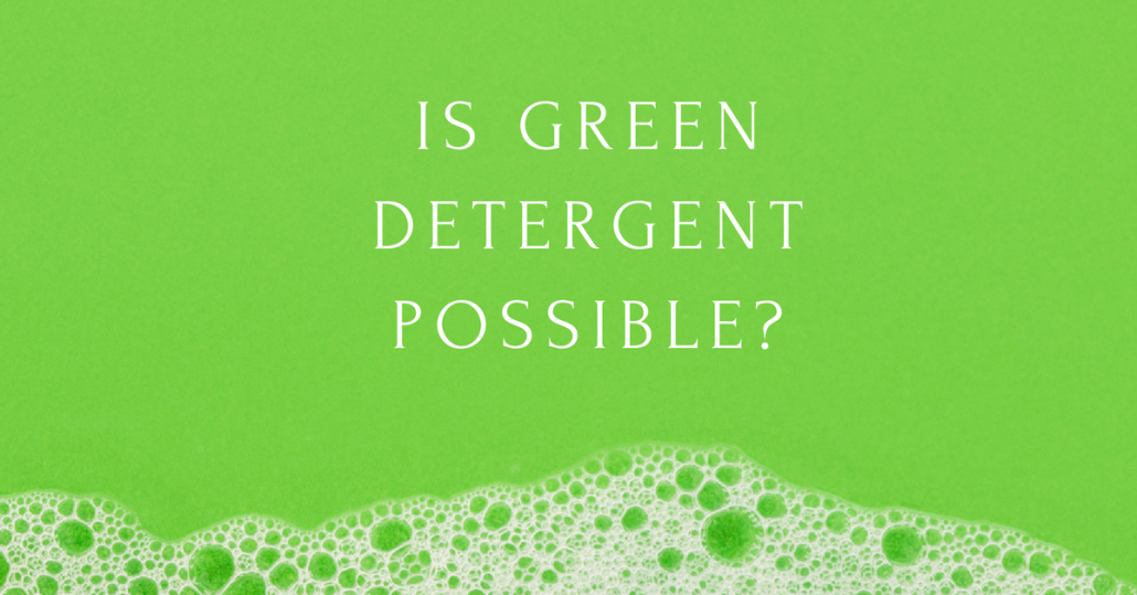 Green Laundry Detergent vs Regular Laundry Detergent