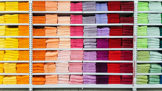 colorful towels